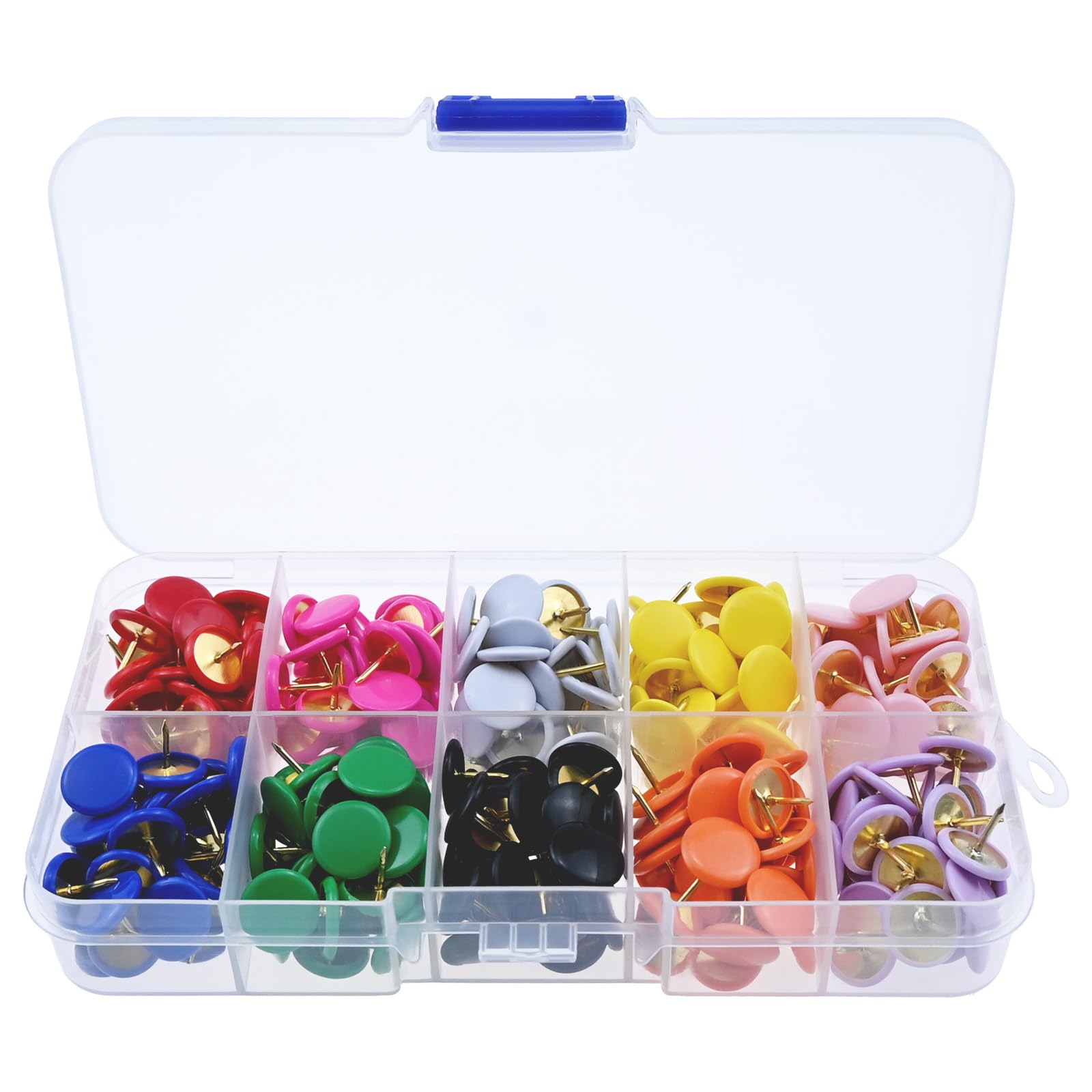 Lanstorm 300 Pcs Push Pins, Drawing Pins for Cork Board Decorative