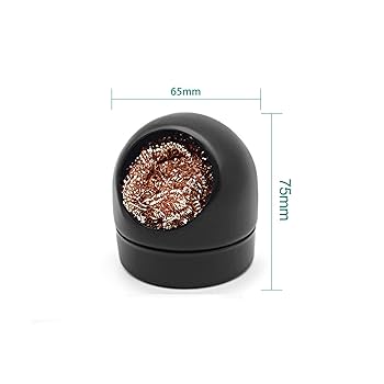 Soldering Tip Cleaner Soldering Iron Tip Cleaner Brass Tip Cleaner Kit And 6PCS Brass Ball Wire-Type With 1PC Ball Shell Holder For Cleaning Solder