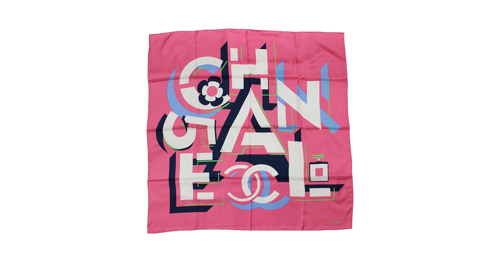 Amazon | [CHANEL] [シャネル] スカーフ シルク レディース 縦90