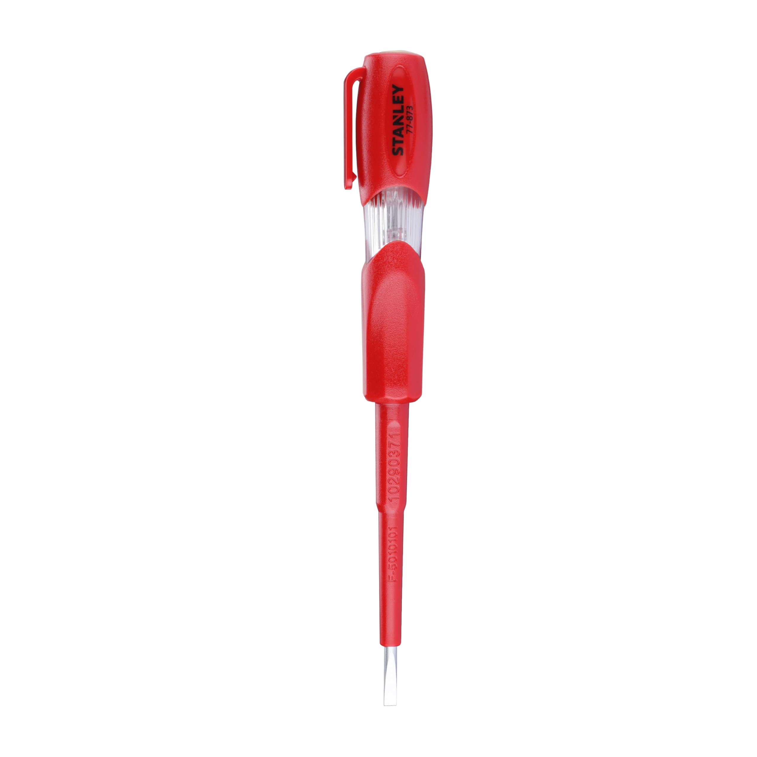 STANLEY STMT77873-23B VDE Insulated Voltage Tester With Screwdriver, Ideal For Repair Of Electric Vehicles, Red-picture-16