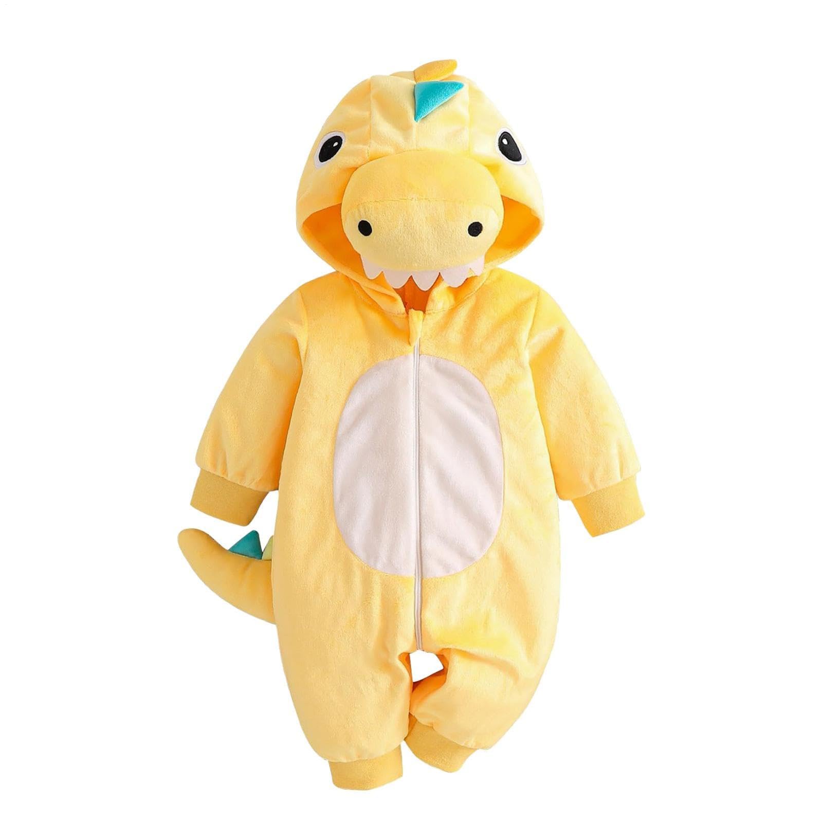 Tuta dinosauro per bambini Lavabile, con Coda e Spuntoni Morbidi Colorati