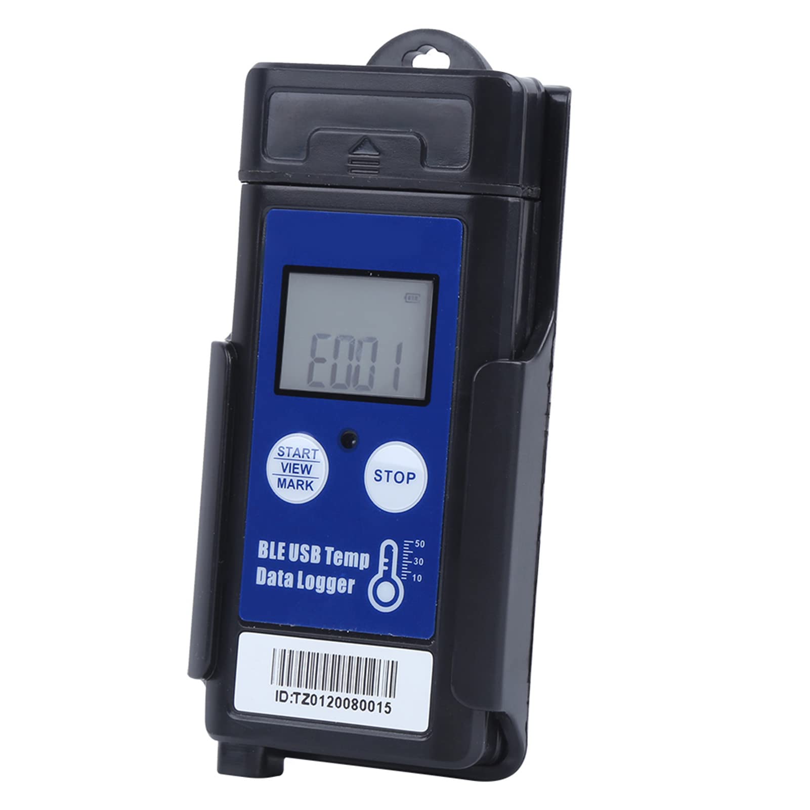 Registrador de Temperatura USB, Registrador de Datos de Monitor Portátil para Transporte en Cadena de Frío con ABS + Material Magnético