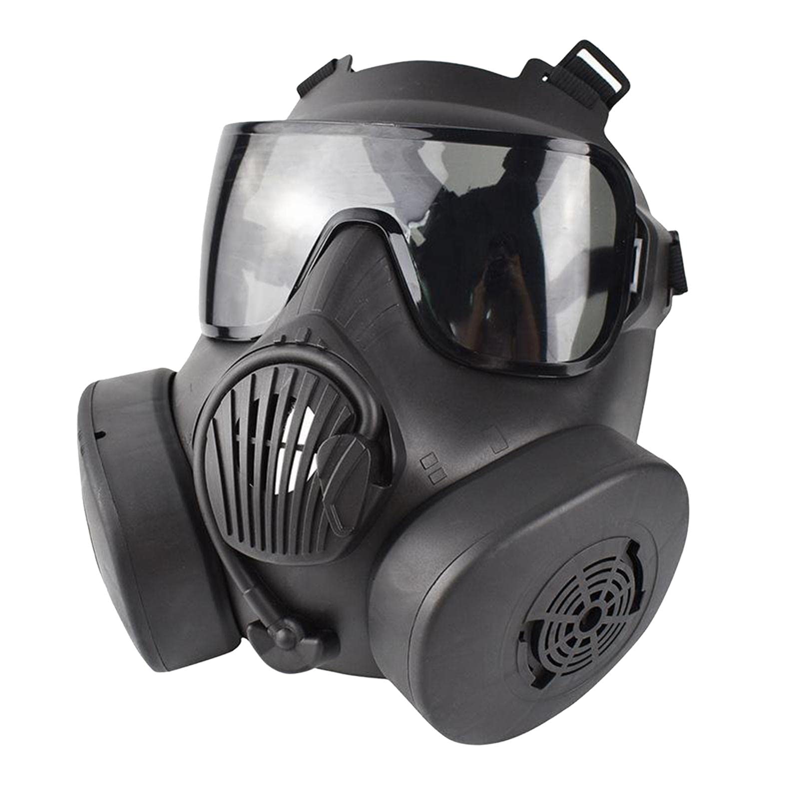 GZYF Full Mask CS Perspiration, Black_Gray Lens, 23x18cm