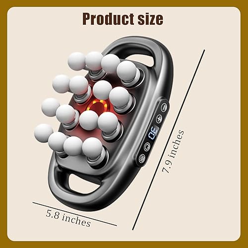 Miniatura 9 de Morgela - Masajeador de tejido profundo, masajeador Morgela 2025, pistola de masaje de 16 cabezas de tejido profundo, 3 modos y 30 intensidades,