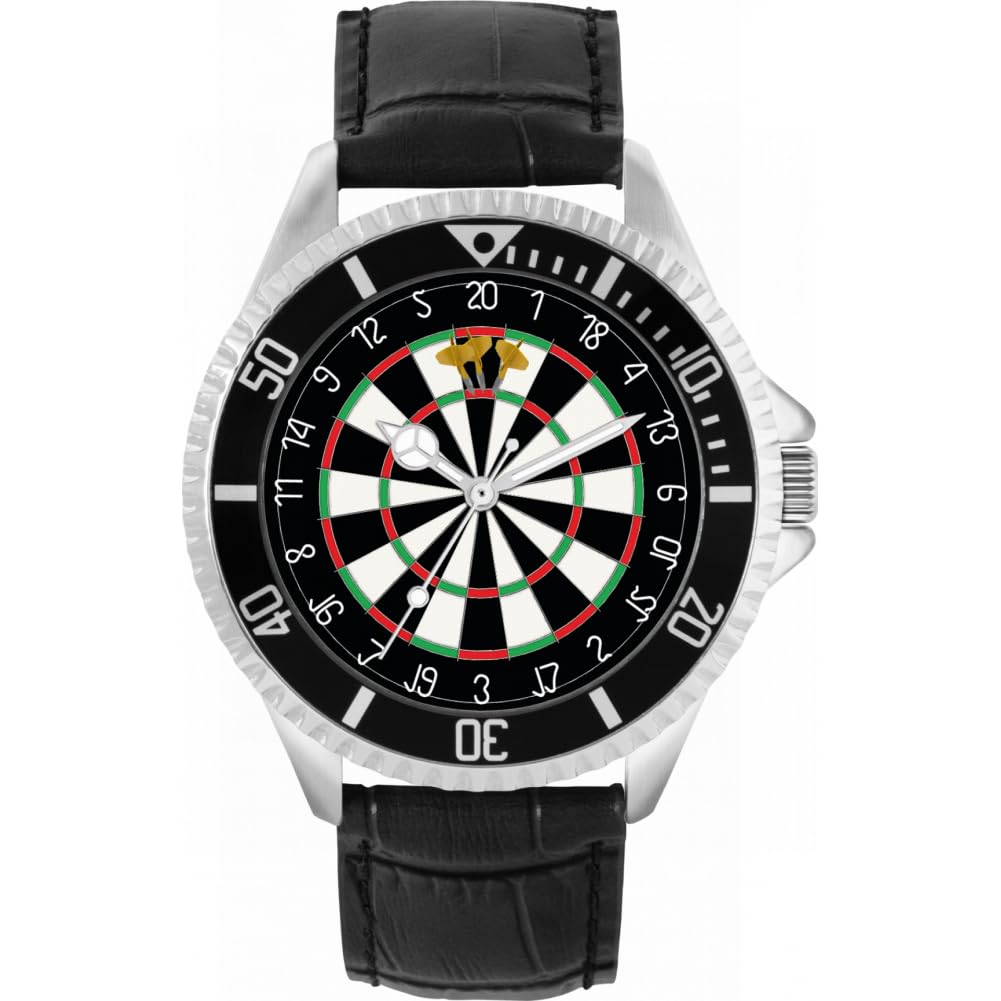 Dartboard 180 Mens Wrist Watch 42mm Case Custom Design TLWL-14200
