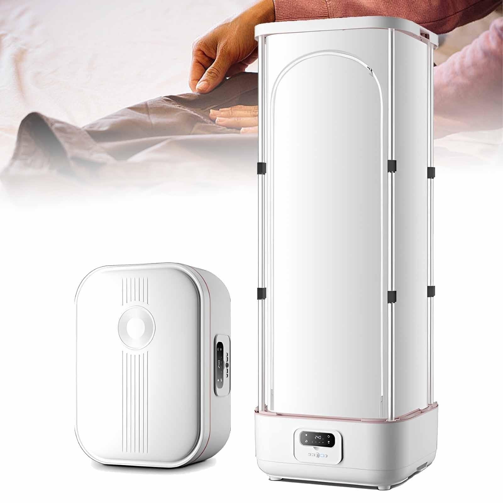Vaporizador de Prendas con Control Remoto - máquina de Planchado automático y secador de Ropa portátil para Uso doméstico, Sistema de Secado de Vapor eficiente, Ideal para la eliminación de Arrugas