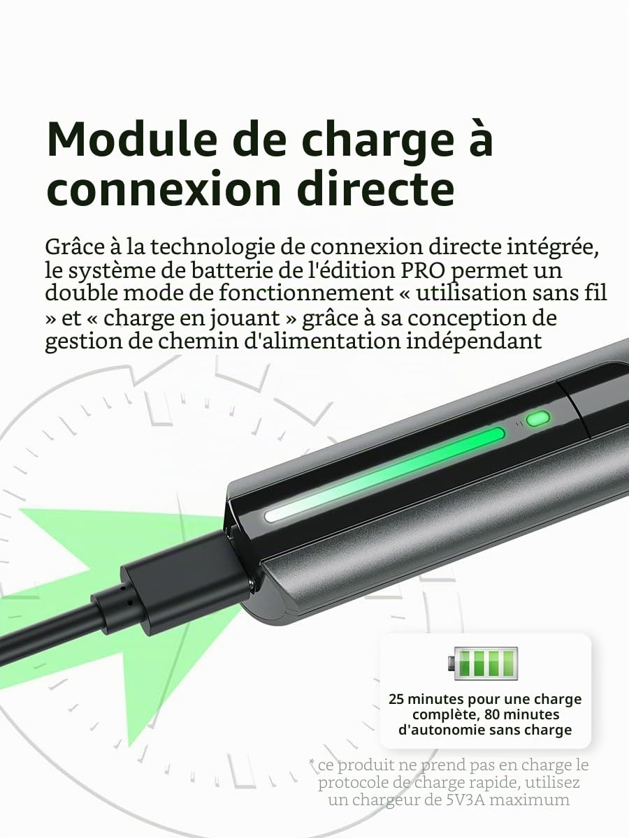 DSPIAE PRO Ponceuse électrique alternative, avec 8 têtes de ponçage, ensemble de papiers abrasifs en silicone 7 grains (180-1200), cordon d'alimentation et étui, vitesse de ponçage 5400 tr/min