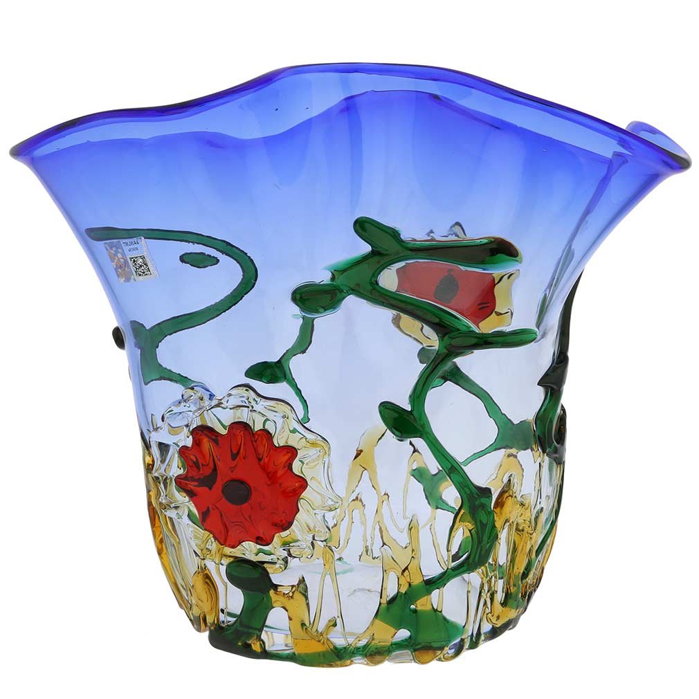 Amazon.co.jp: GlassOfVenice ムラノガラス 抽象的な花瓶