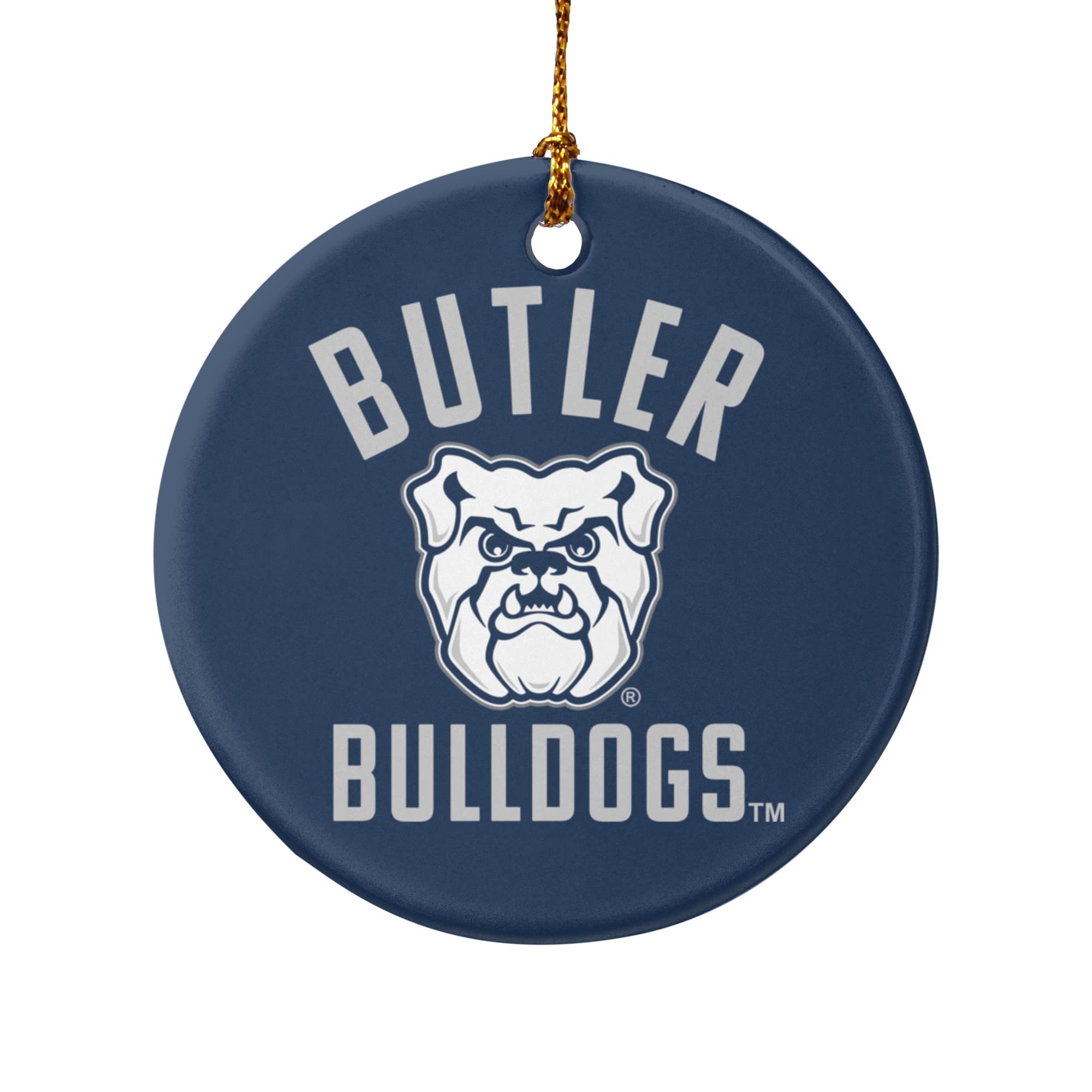 GRAPHICS & MORE Butler University Official Bulldogs Porcelain Holiday Christmas Tree Ornament - 2.8