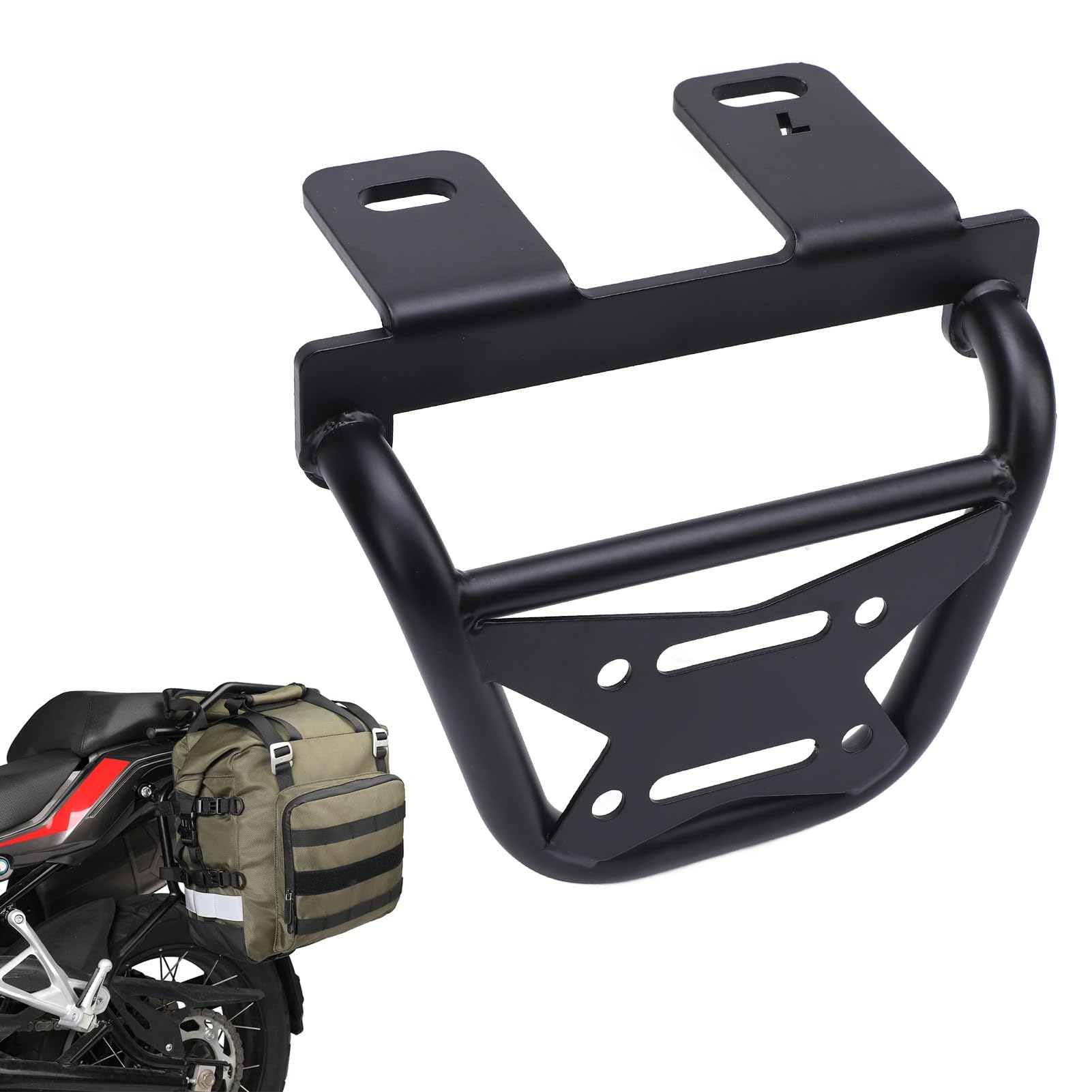Staffa per Borsa Laterale Moto Ferro Spazio di Archiviazione Aggiuntivo Installazione Semplice Scrambler 800 2023 2025 (A sinistra: DS829 BBZJ)
