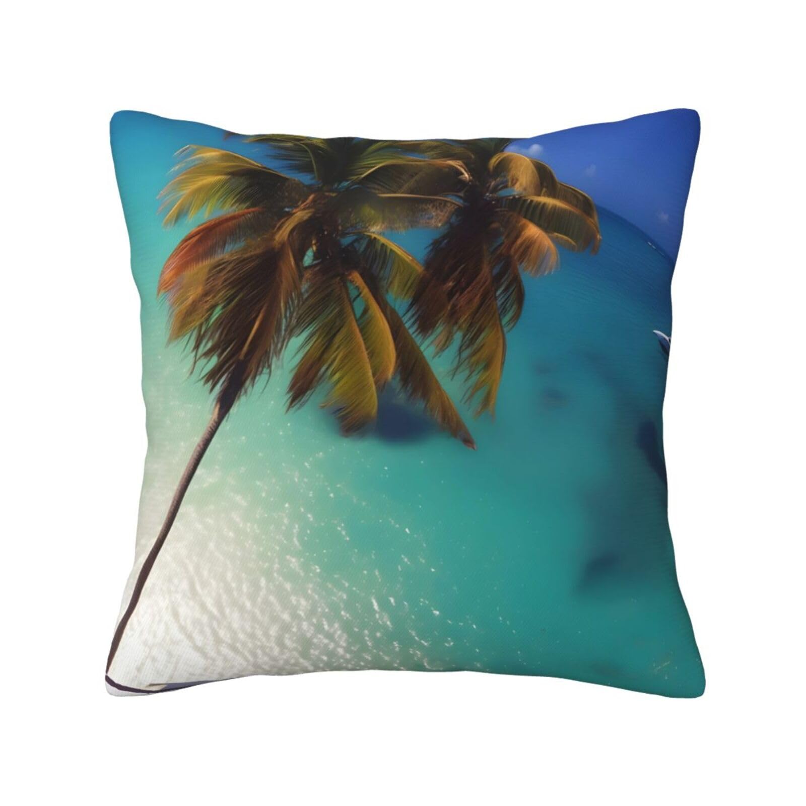 SXZVVBN Beach Coconut SunshineDecorative Square Sofa Cushion Covers