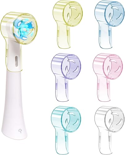 Nincha Cubierta de cabezal de cepillo de dientes eléctrico para cabezal de cepillo de dientes Oral-B Series - Varios colores - Paquete de 6 Nincha Cubierta de cabezal de cepillo de dientes eléctrico para cabezal de cepillo de dientes Oral-B Series - Varios colores - Paquete de 6