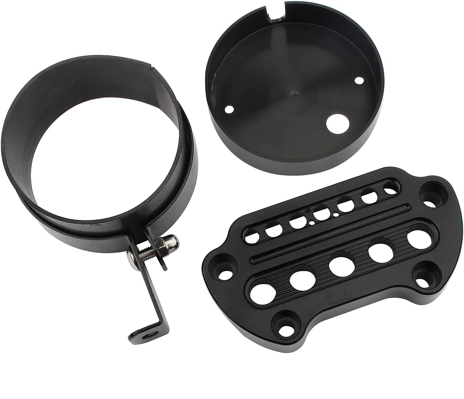 Side Mount Speedometer Relocation Bracket w/Handlebar Clamps Mounting Kit for Harley Sportster 883 1200 Iron 48 Roadster 72 1993-2020