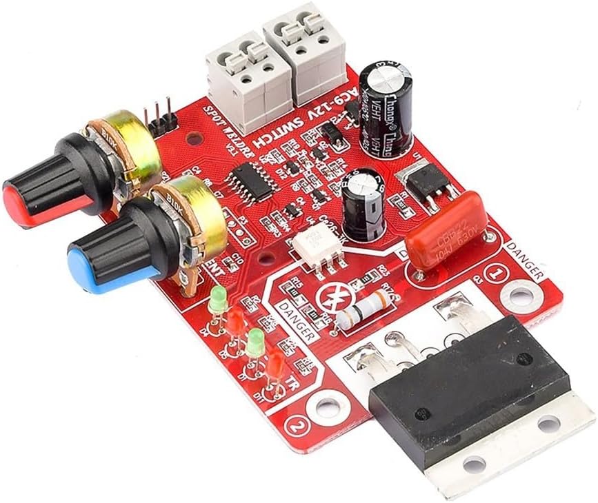 NY-D01 40A Spot Welder Control Board close-up of connections