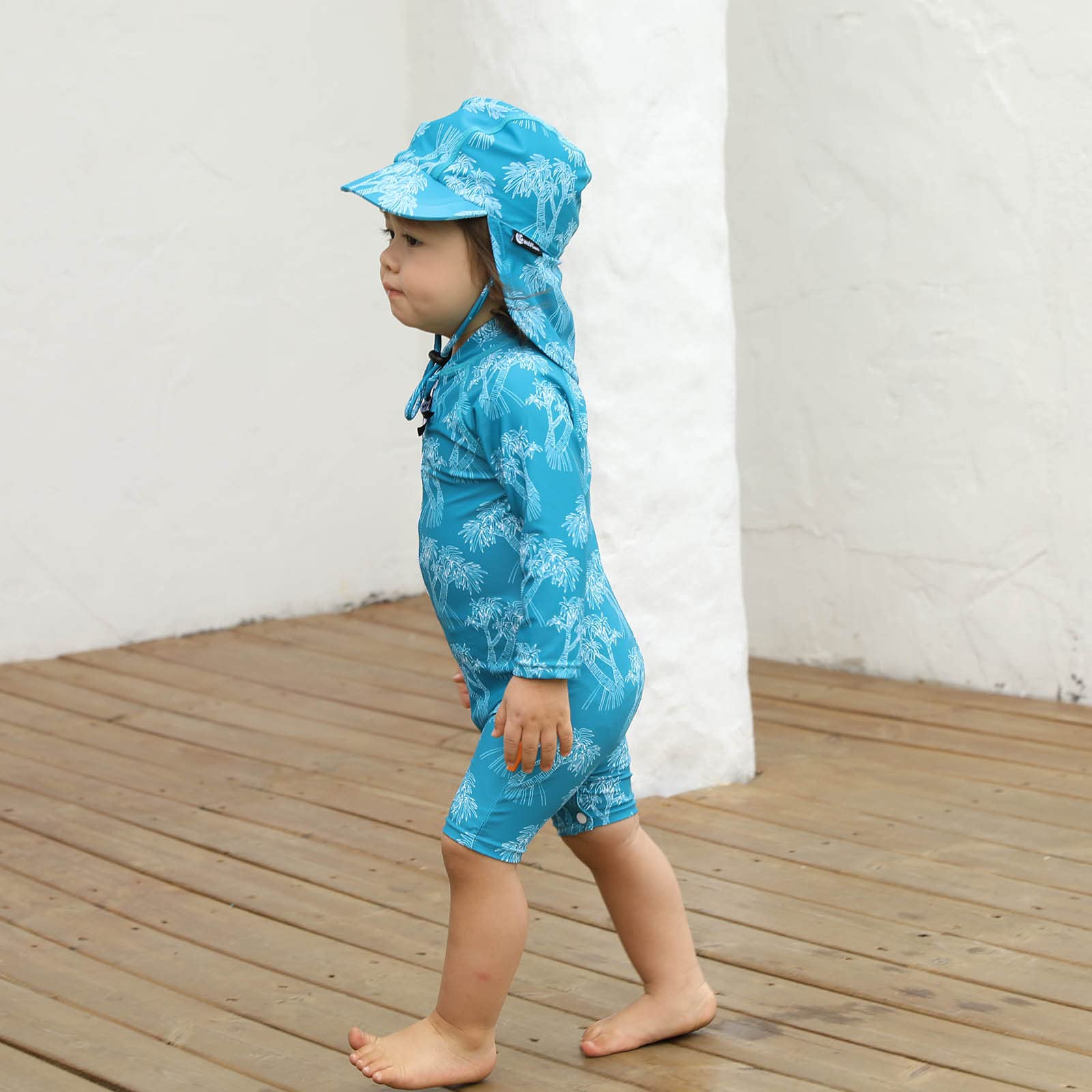 weVSwe Baby Toddler Boy Swimsuit Long Sleeve Baby Swimwear UPF 50+ Sun Protection Rash Guard Swimming Costume with Crotch Zipper 0-3 Years — view 28