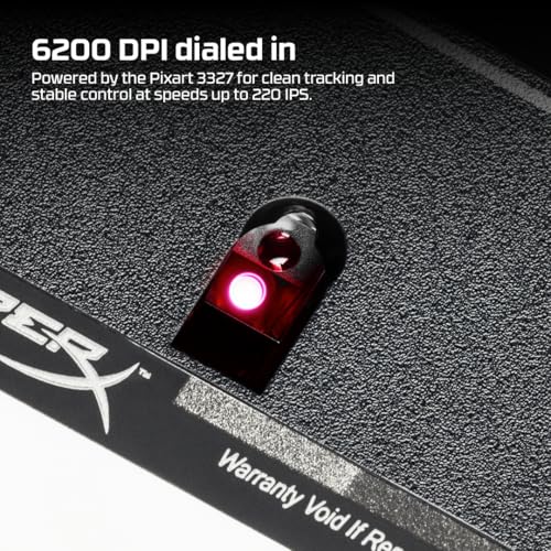 Image of HyperX Pulsefire Core RGB USB Gaming Mouse, Up to 6200 DPI, Pixart 3327 Optical Sensor, 87gm Lightweight, 20Mn Clicks, 7 Programmable Buttons, 1K Hz Polling Rate, 24 Months Warranty - Black [4P4F8AA]