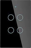 Vista 23 de MOES ZigBee Smart Touch Wall Light Switch,Requires Tuya ZigBee Hub,No Neutral Wire/N+L Wiring,No Capacitor,Smart Life Tuya 2/3 Way Remote Control