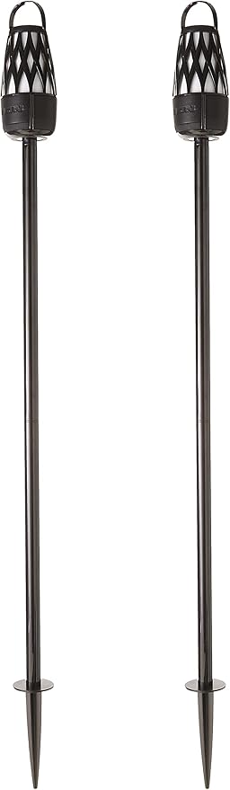 ION iSP136 Tahiti 10-Watt Outdoor Lantern-Style Solar-Rechargeable Bluetooth Speakers with Multi-Sync and Stakes