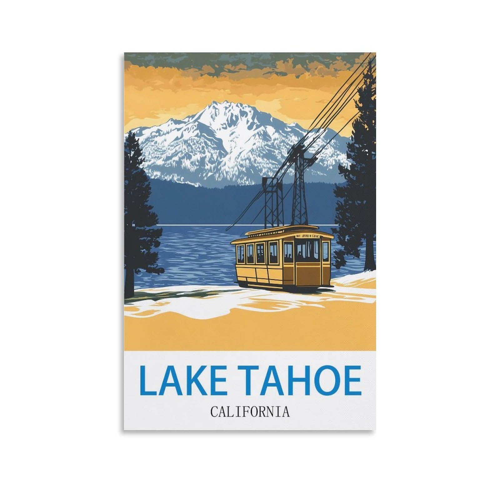 EZMLFA Diamond Painting Kits for Adults,Lake Tahoe California DIY Diamond Painting Art Kit for Beginners Home Wall Decor Arts and Craft Kits for Adults Kids 50x60cm