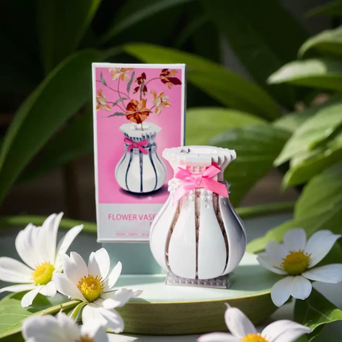 Aetheria Vase Building Set for Lotus Flowers Bouquet 40647, Flowers Display Vase Building Blocks, Home Lovely Decor for Flower Lovers, Gift for Birthday Mothers Day - 308 Pieces image 5