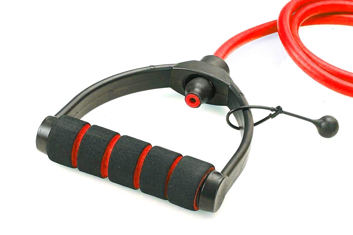 Jemei Premium Single Toning Tube Resistance Band Exercise Cord with Comfort Handles 1