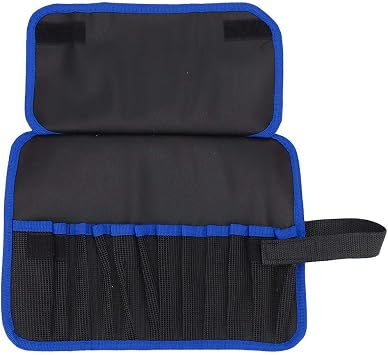 Portable Cloth Fishing Tool Bag Durable Polyester Tackle Storage Case for Outdoor Fishing Enthusiasts Blue Black Red 30x22cm Blue