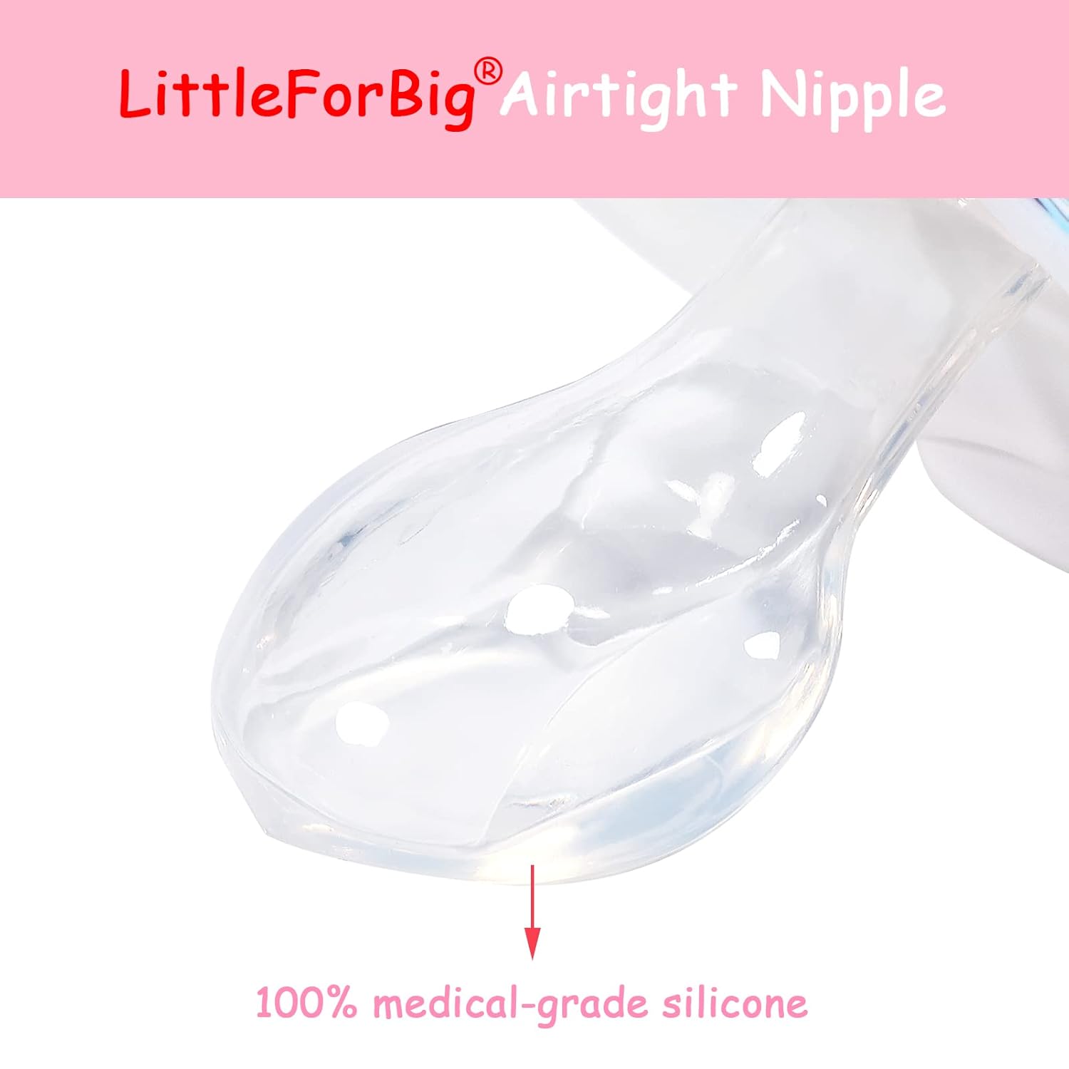 LittleForBig Bigshield Generation-II Adult Sized Pacifier White Vintage Giraffe Pattern - Image 5