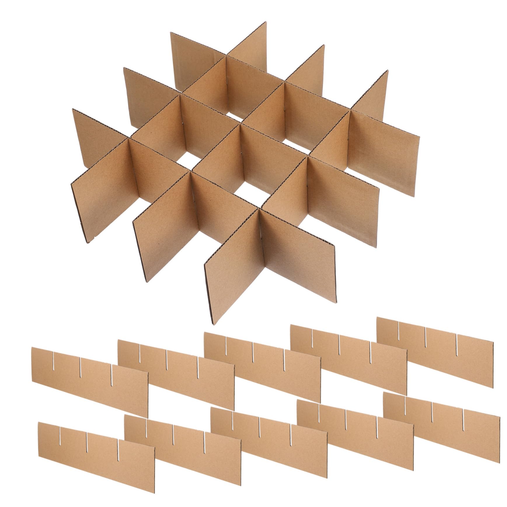 Mobestech 10sets Divisori Per Scatole Cartone Divisori Regolabili Per Traslochi Protezione e Piatti Sicuri e Resistenti Per Imballaggio e Spedizioni