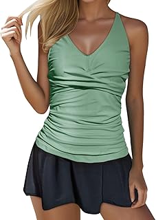 Camisa de hombre para mujer con falda, trajes de baño de dos piezas para mujer, traje de baño para hombre y niño