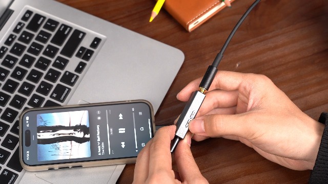 Fosi Audio DS2 - Amplificador de auriculares USB C a AUX DAC Dongle de