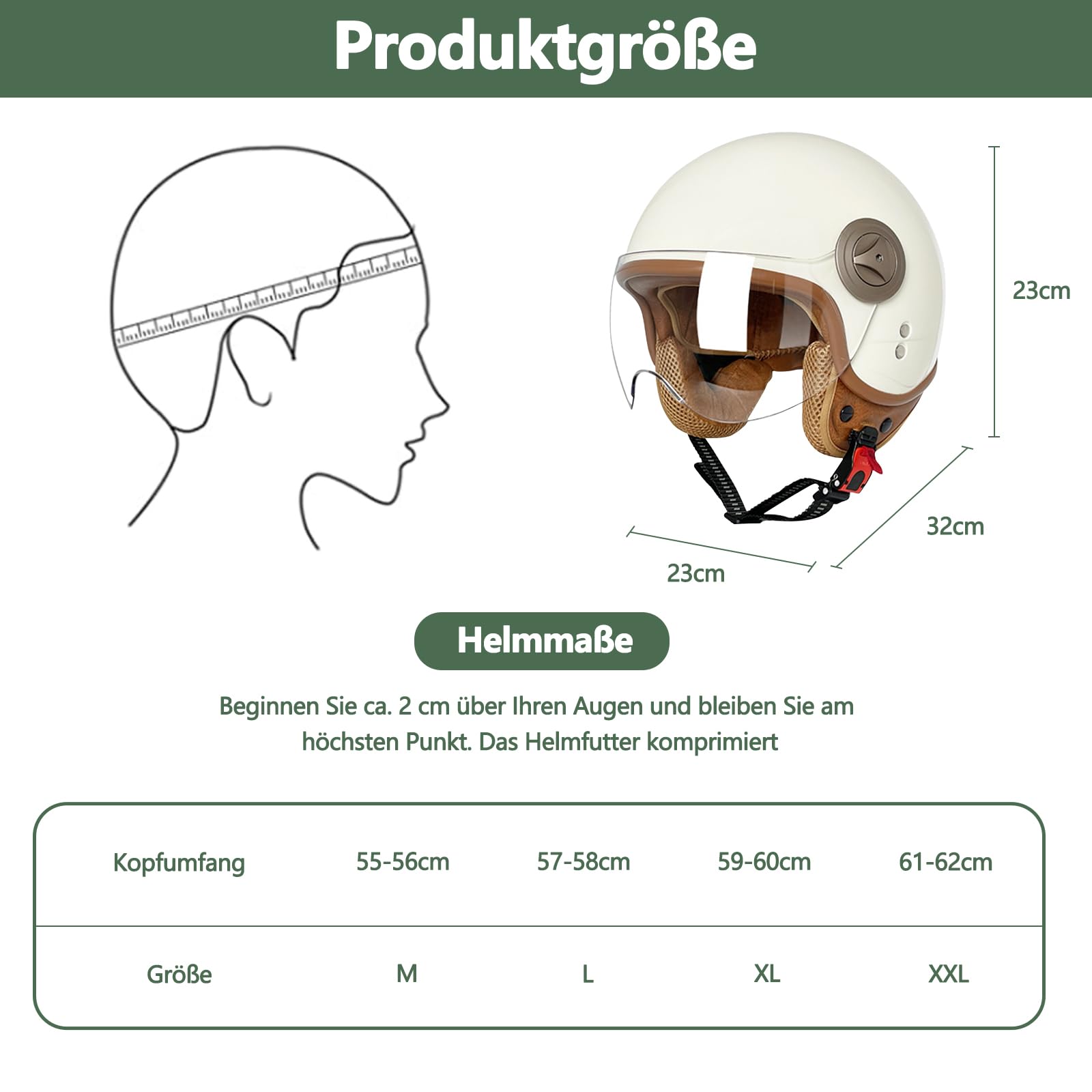 Erwachsenen Motorradhelm Scooter-Helm, Mode Halboffener Helm Mit Schutzbrille, Hat Den Verkehrssicherheitstest Bestanden, Um Die Kopfsicherheit Wirksam Zu Schützen
