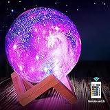 【Breites Anwendungsspektrum】 Diese Mondlampe kann für die Beleuchtung von Kinderzimmern verwendet werden, um eine geheimnisvolle und romantische Atmosphäre zu präsentieren, und kann auch für Paare Abendessen und Partys verwendet werden, um die Atmosphäre anzupassen.