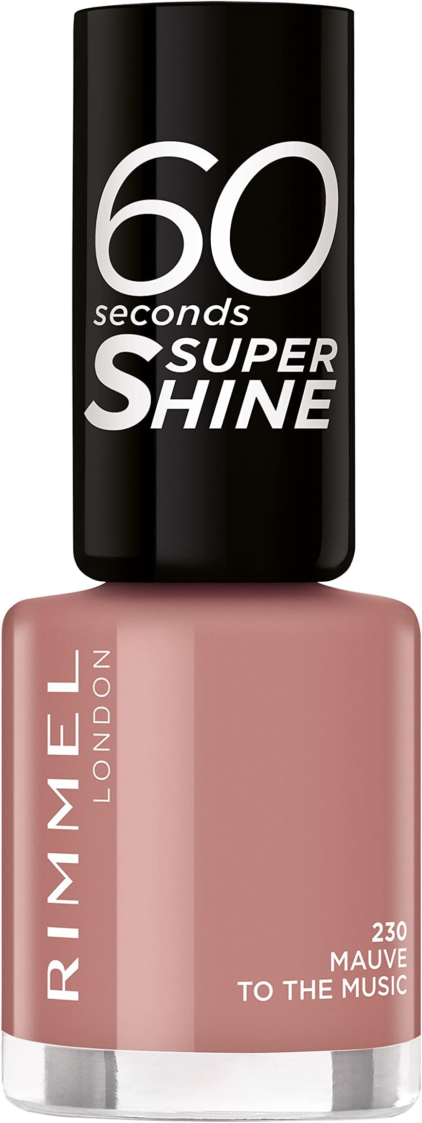 Rimmel London 60 Seconds Super Shine Nail Polish - 230 Mauve To The Music, 8ml