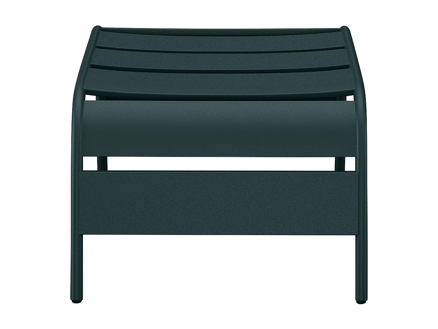 Vente-unique - Sillón de jardín Mirmande - L 50cm x A 61.5cm x H 33cm - Acero - Verde Pino