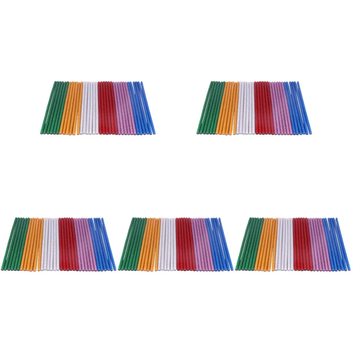 generic 5pcs Glitter Hot Glue colored hot glue sticks hot melt glue stick mini glue sticks Sticks Colored Glue