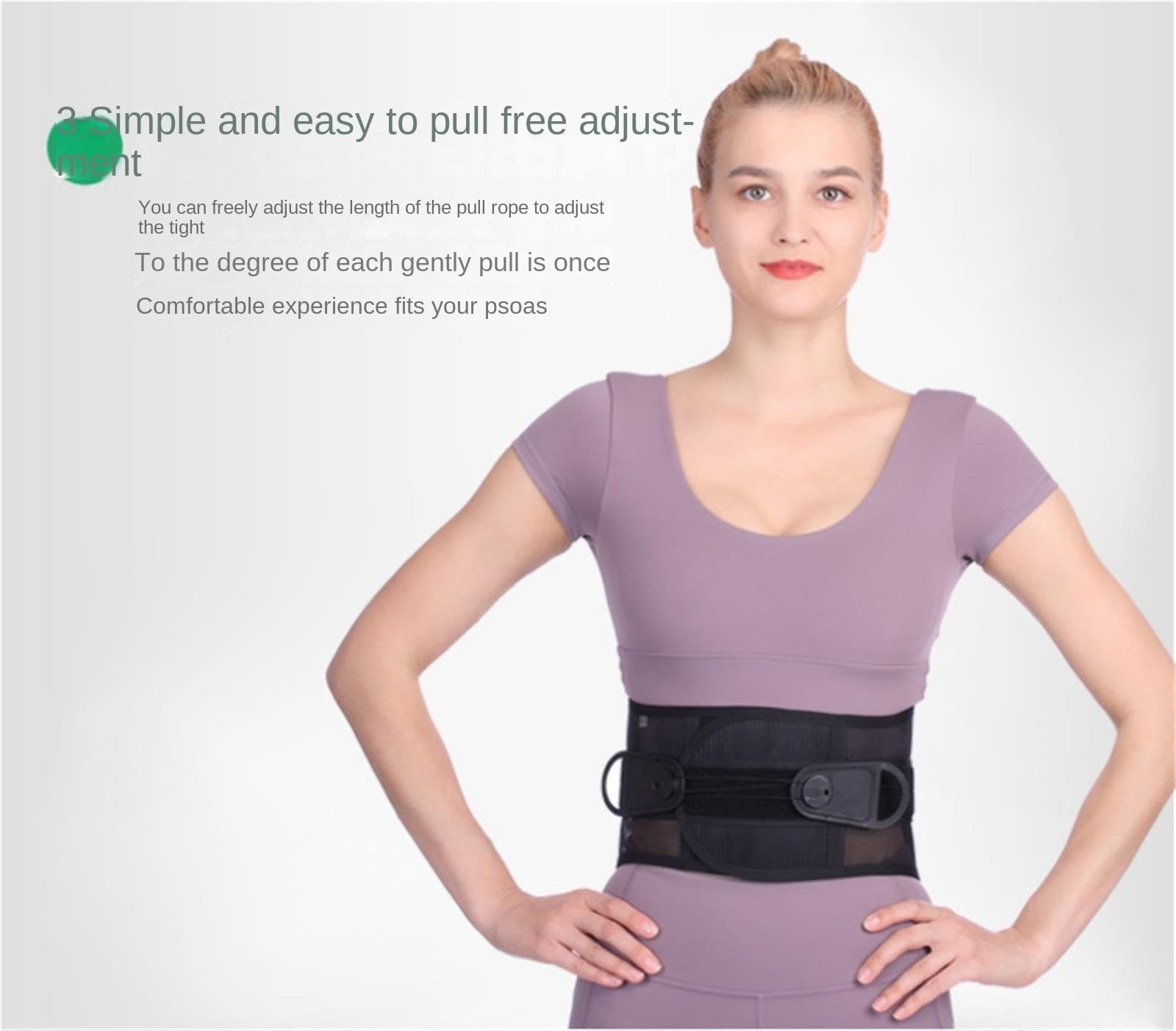 MMRTDJDR Fitness pas wyszczuplający podparcie pleców z poduszką masującą pas biodrowy z siatką powietrzną sportowy pas kształtujący sylwetkę unisex wyszczuplający brzuch Cincher