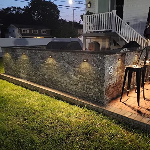 Leonlite 120V Led Step Lights, 5W Dimmable 5%-100%, 3000K Warm White, Indoor Outdoor Stair Light, Die-Cast Aluminum, Cri90, Etl Listed, Oil Rubbed Bronze, Pack Of 6 #TOP4