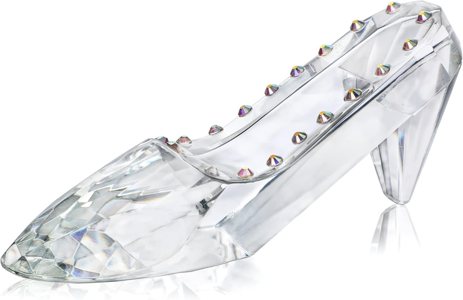 4.6inch Crystal High Heels Shoes Figurine Collectible Art Glass Sculpture Tabletop Ornament Girls Coming-of-Age Ceremony Gift Birthday Party Decorations : Home & Kitchen