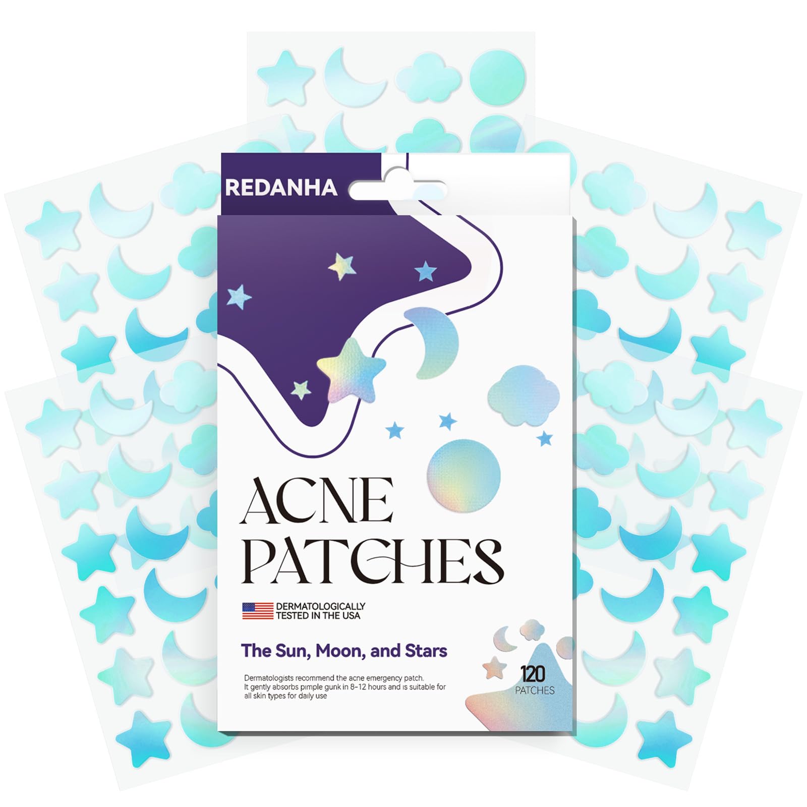 120 Count PimPle Patches for Face Hydrocolloid Acne Pimple Patch with Tea Tree Oil for Party Gift Covering
