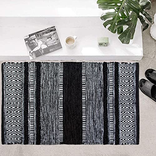Tapete decorativo Chardin home 24"x36" algodón reciclado tejido a mano