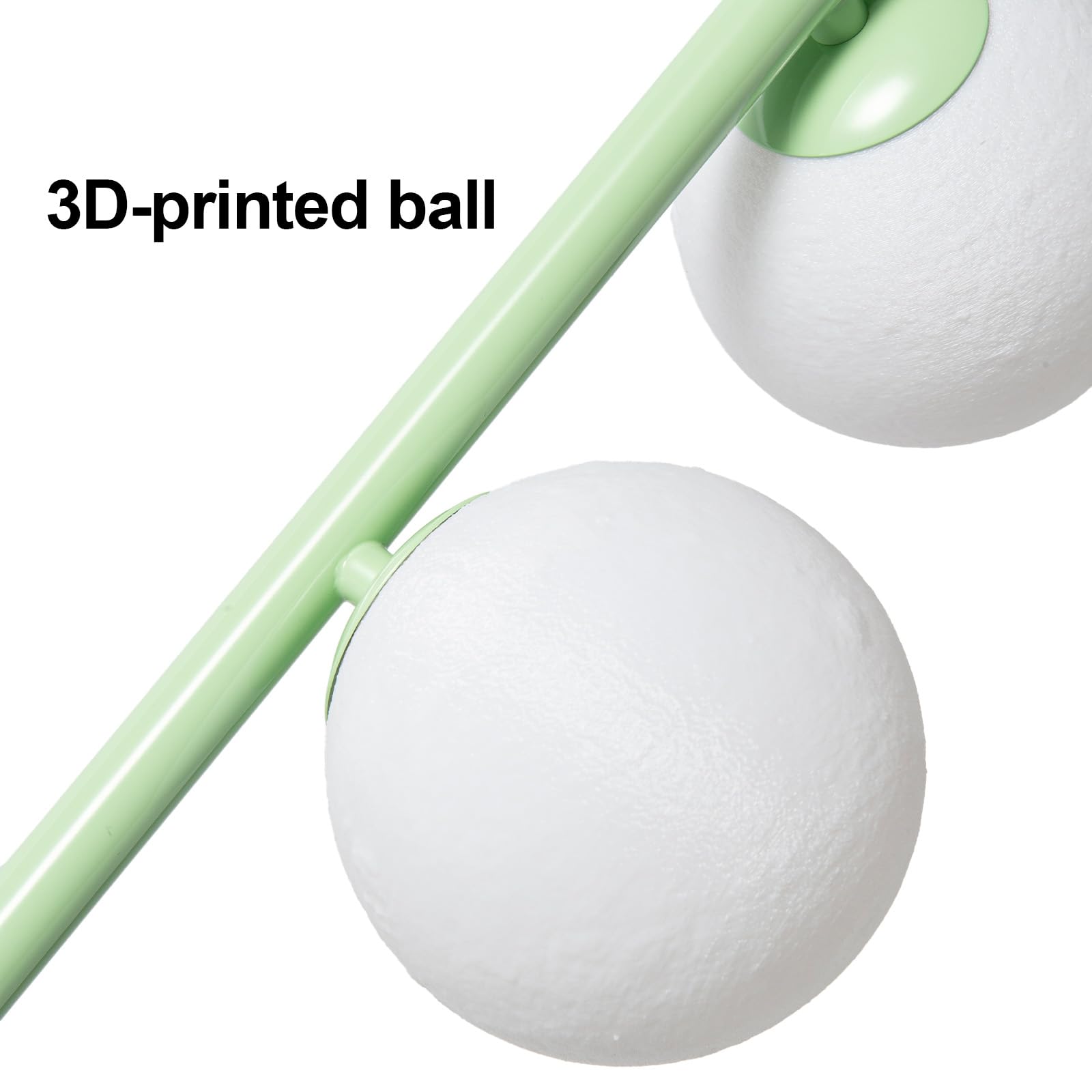 Alpinaluz Lampada da Terra Verde Moderna con 5 Sfere Luna 3D in ABS Stampate, Base in Ferro Robusta, 5 Portalampada G9 per Illuminazione Soffusa e Design Nordico Elegante per Soggiorno e Camera da