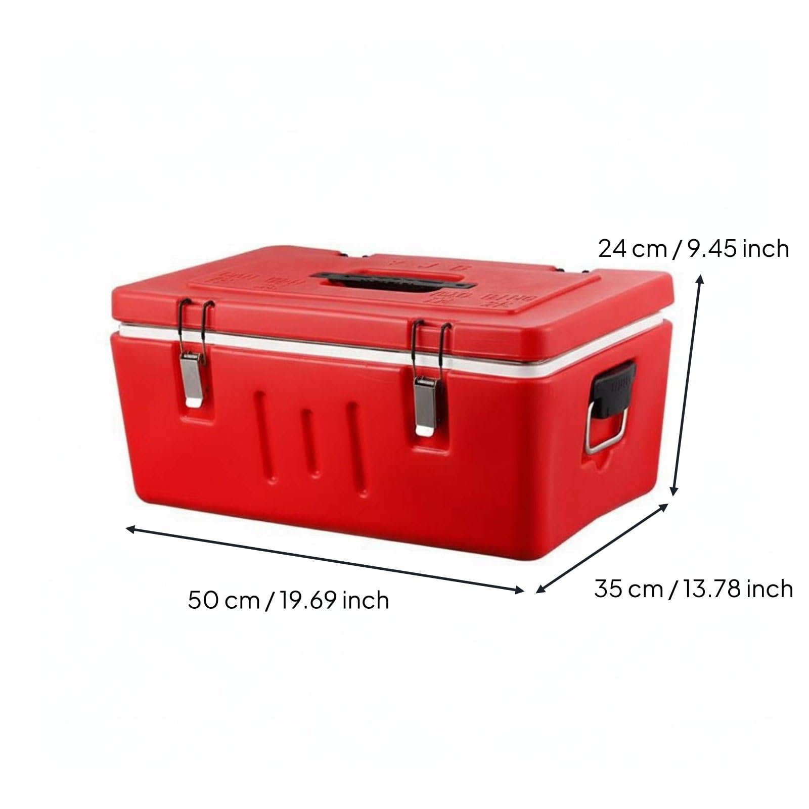 kowaku Contenedor Térmico de Comidas Recipiente Aislante Portaalimentos Caja Térmica Contenedor de Transporte con Interior de Acero Inoxidable y Tapa, Insulated 1 Grid