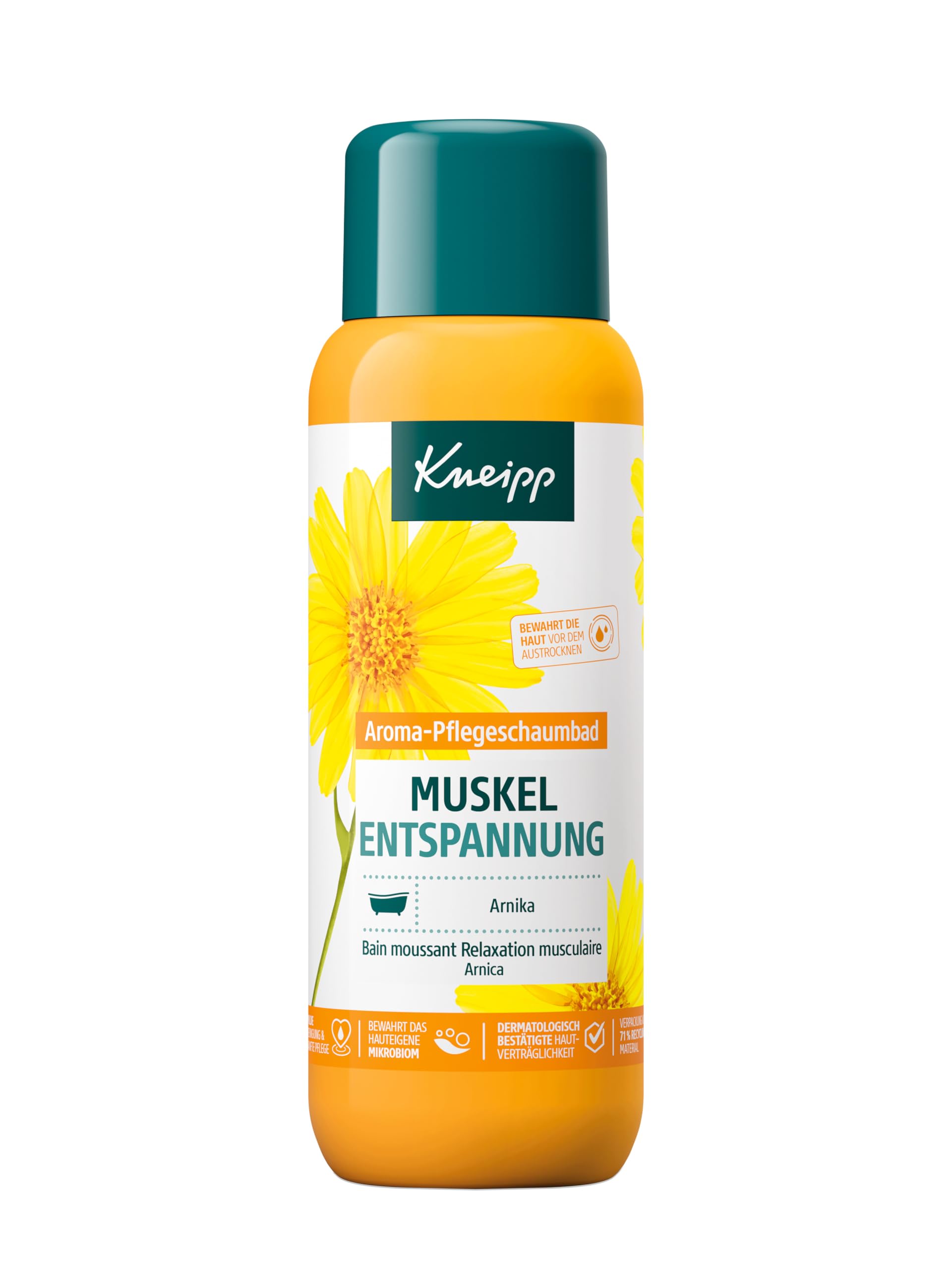 Kneipp Aroma-Pflegeschaumbad Muskel Entspannung - mit wertvollem Extrakt der Arnika - 400 ml