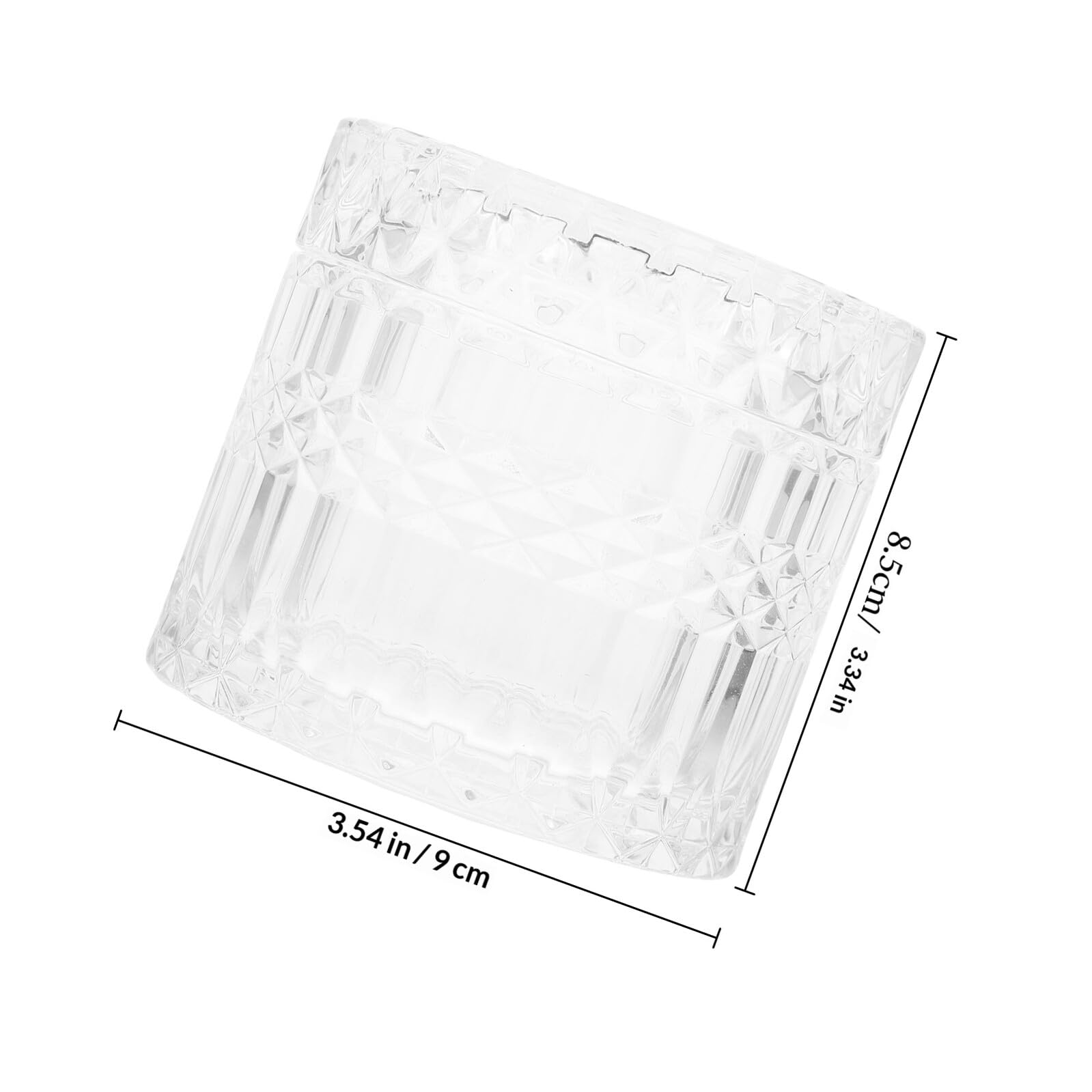 Barattolo in Vetro Trasparente con Coperchio, Decorazione da Tavolo, Design Semplice e Finitura Delicata, Contenitore per Zucchero, Caramelle o Gioielli
