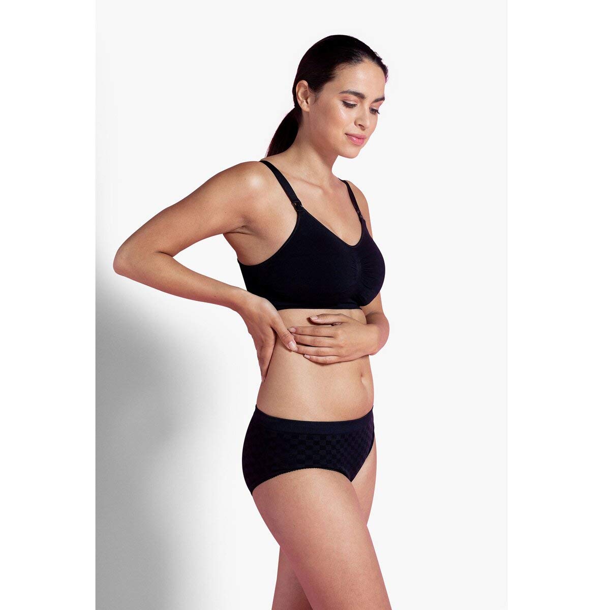 Carriwell Sujetador de Lactancia y Maternidad sin Costuras con Copas Acolchadas | Sin Aros | Sujeción y Forma Natural | Transpirable, Suave y Flexible | con Alargador de Sujetador | Tallas S-XL