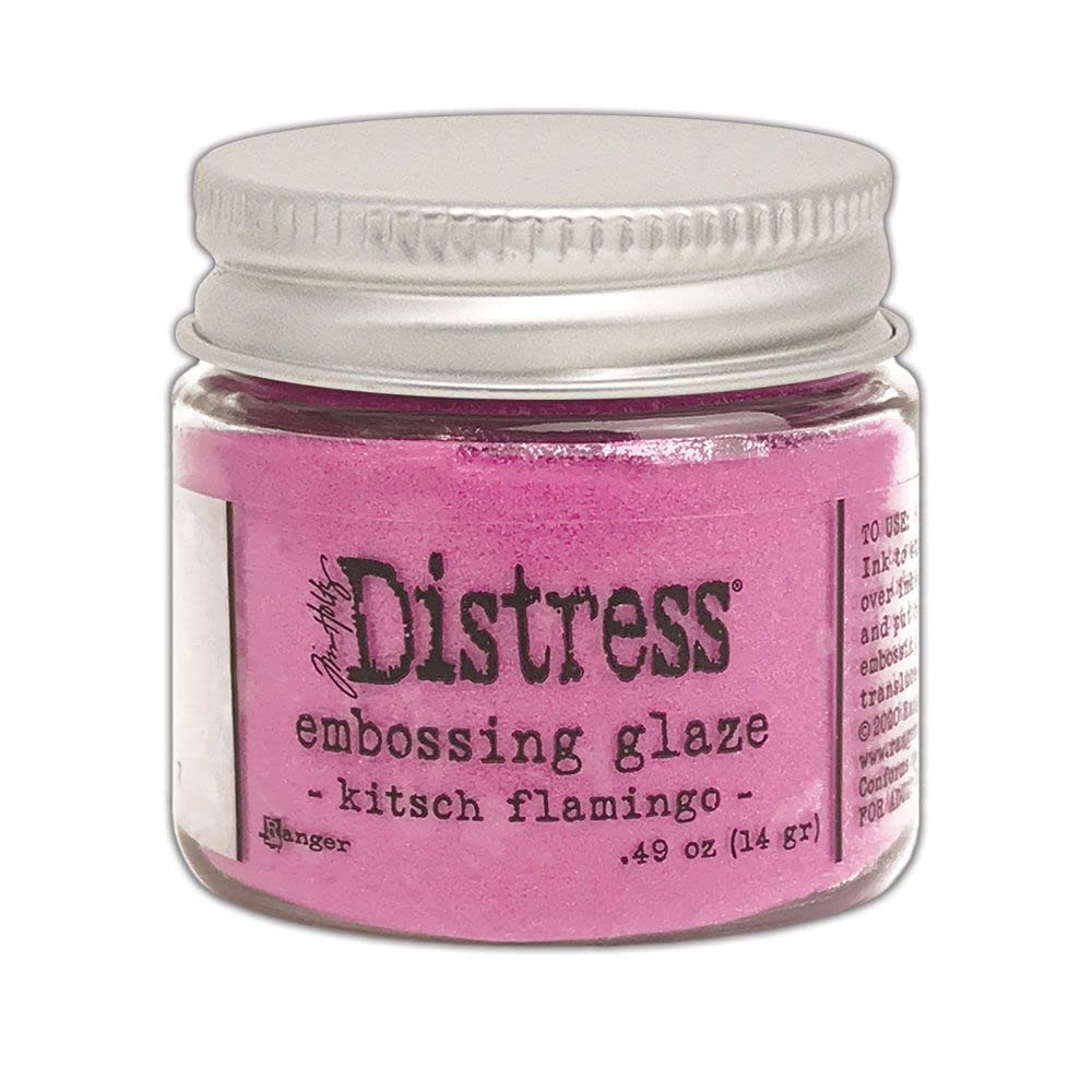 Tim Holtz - Ranger Tim Holtz-Distress Embossing Glaze-Kitsch Flamingo, 1 pin