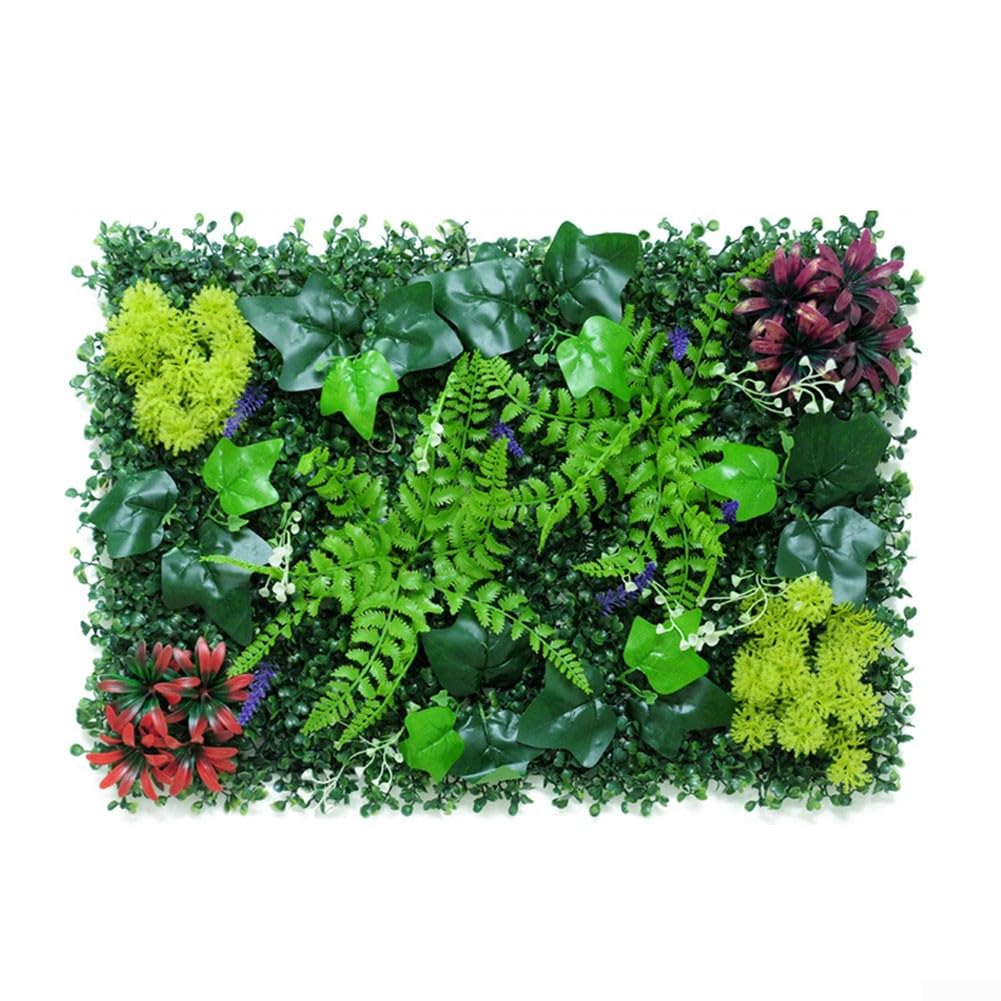 40 x 60 cm Artificial Faux Ivy Leaf Hedge Panels Roll Privacy Screening Garden Fence Decor,Ivy Privacy Living Wall Fence Screening, Home Garden Outdoor Wall (3#)