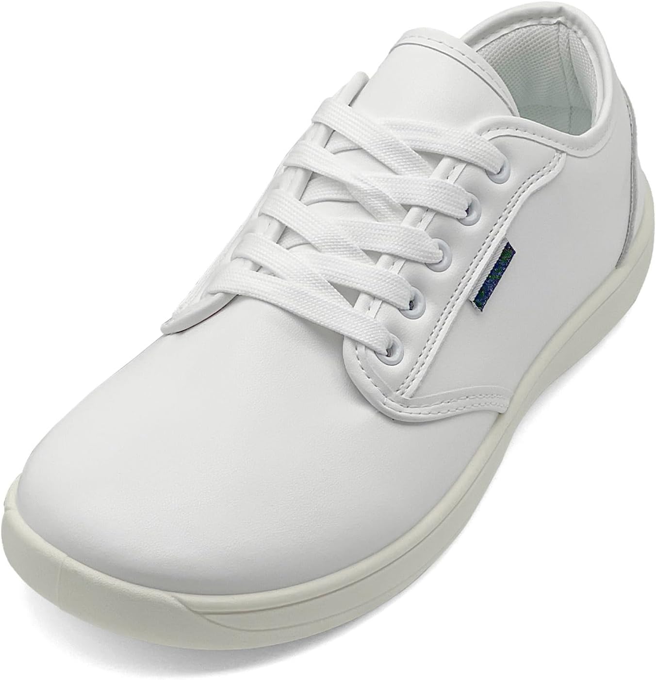 womens mens barefoot wide toe box shoes, walking shoes zero drop sneakers for men minimalist casual shoes 5.5 wide women/4 wide men white