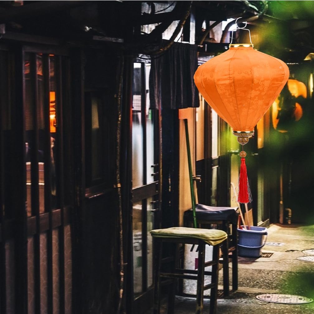 Outdoor Hanging Lantern Asian Style Water Droplet Cloth Lantern for Festive Decor for Weddings Garden Parties and Home Decoration Style
