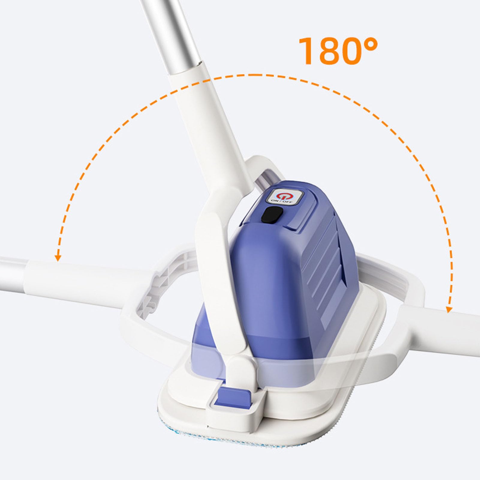 Sxhlseller Limpiador de Ventanas Inalámbrico con Barra de Extensión |Lavacristales Recargable de 5 W para Ventanas Altas, Mesas y Baldosas de Mármol